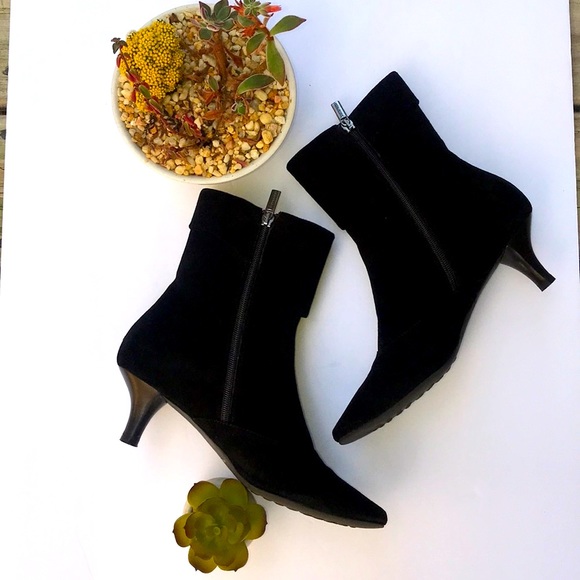 Aquatalia by Marvin K. Ellie Black Nappa Booties - Picture 6 of 8
